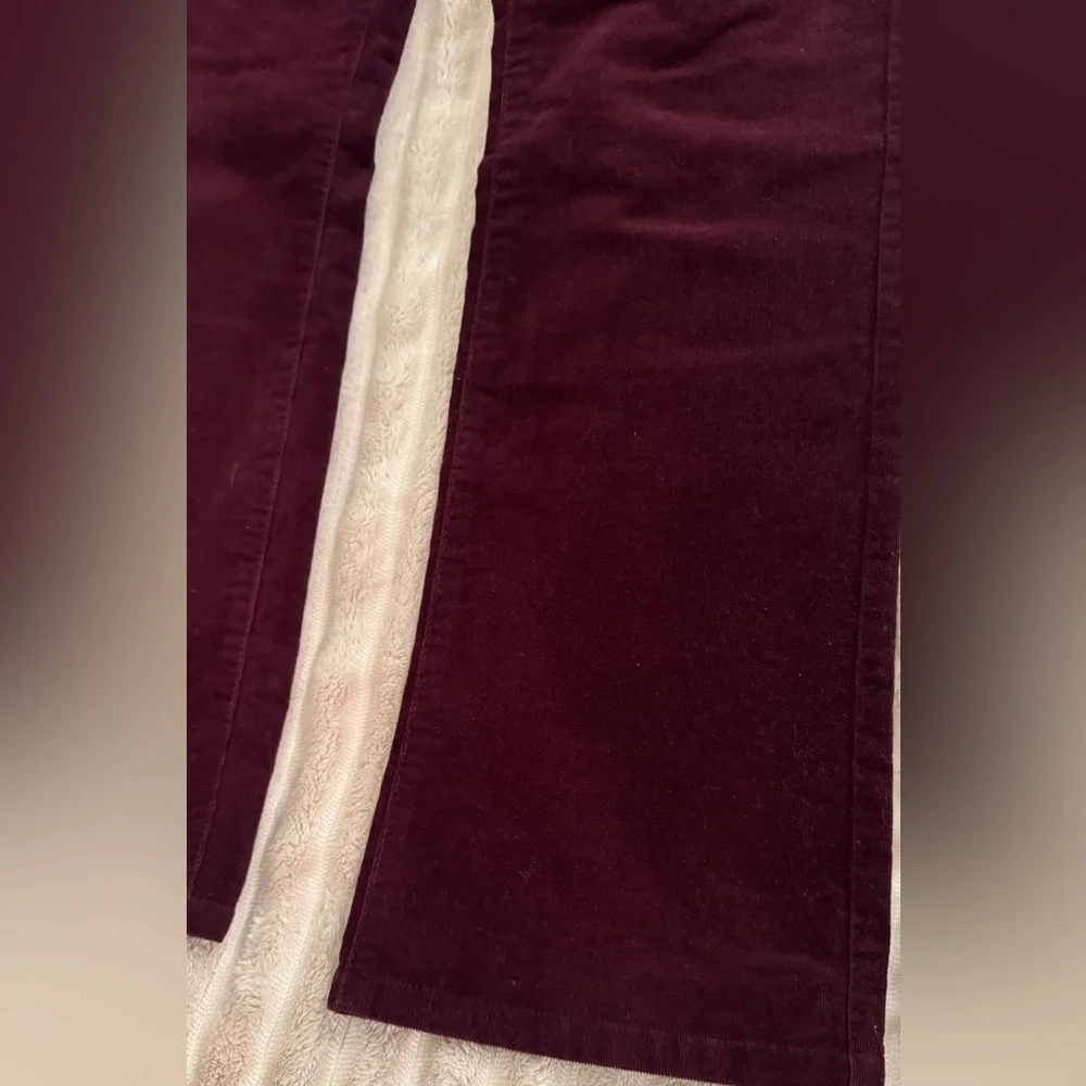 Kut from the Kloth Baby Bootcut Burgundy Corduroy Jeans - Picture 6 of 8